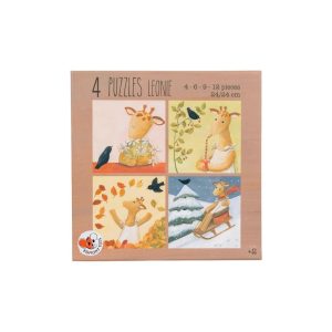 EGMONT 4 Puzzles Jirafa Leonie