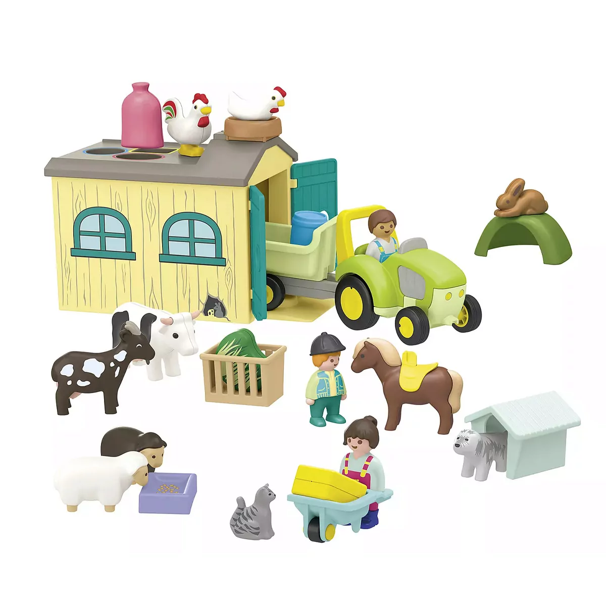 Aventura en la Granja con Tractor, Remolque y Animales Playmobil Junior - Imagen 3